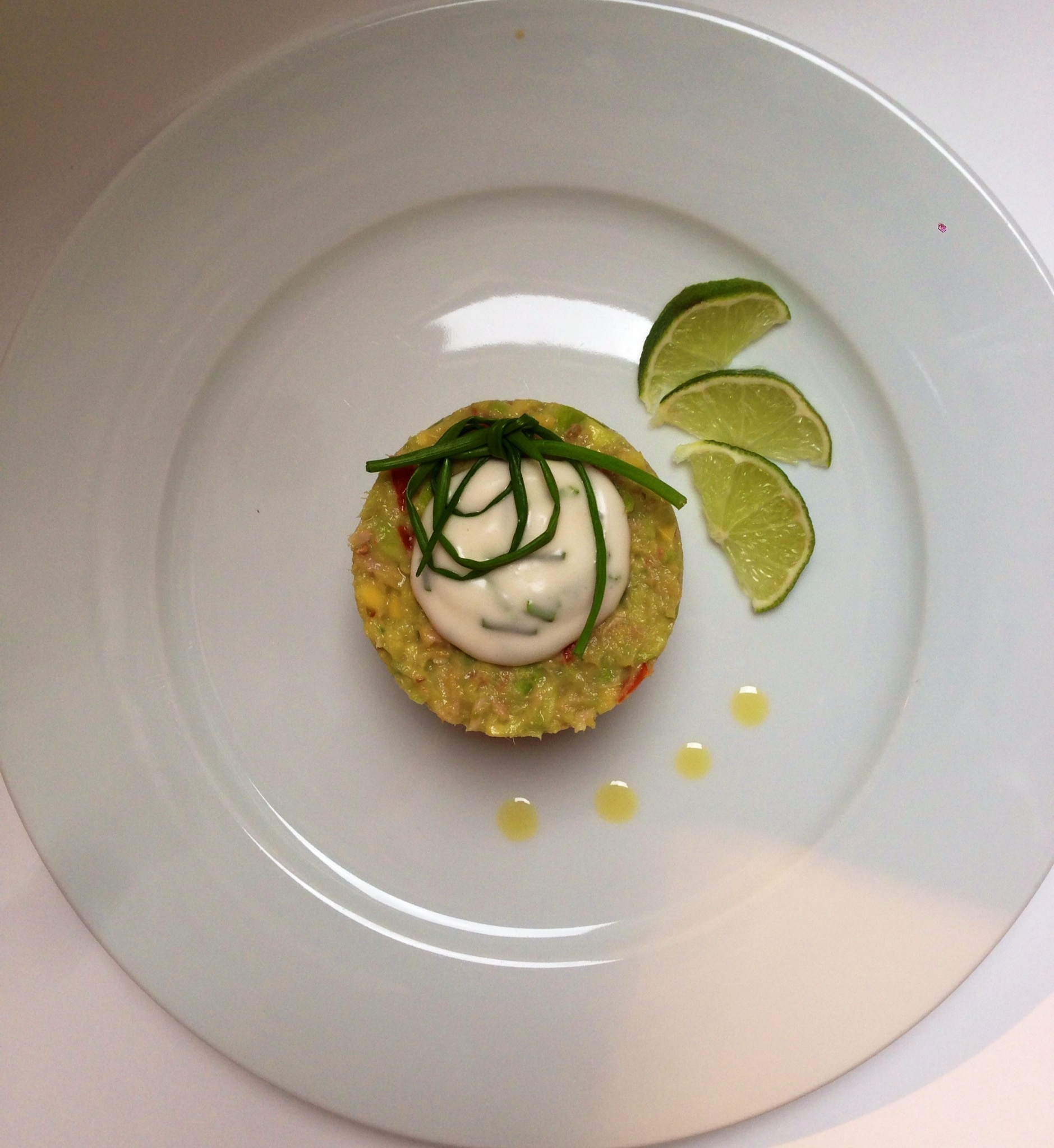 Headless Chick Avocado and Tuna Tartare with Fresh Tomato and Lime Juice Headless Chick