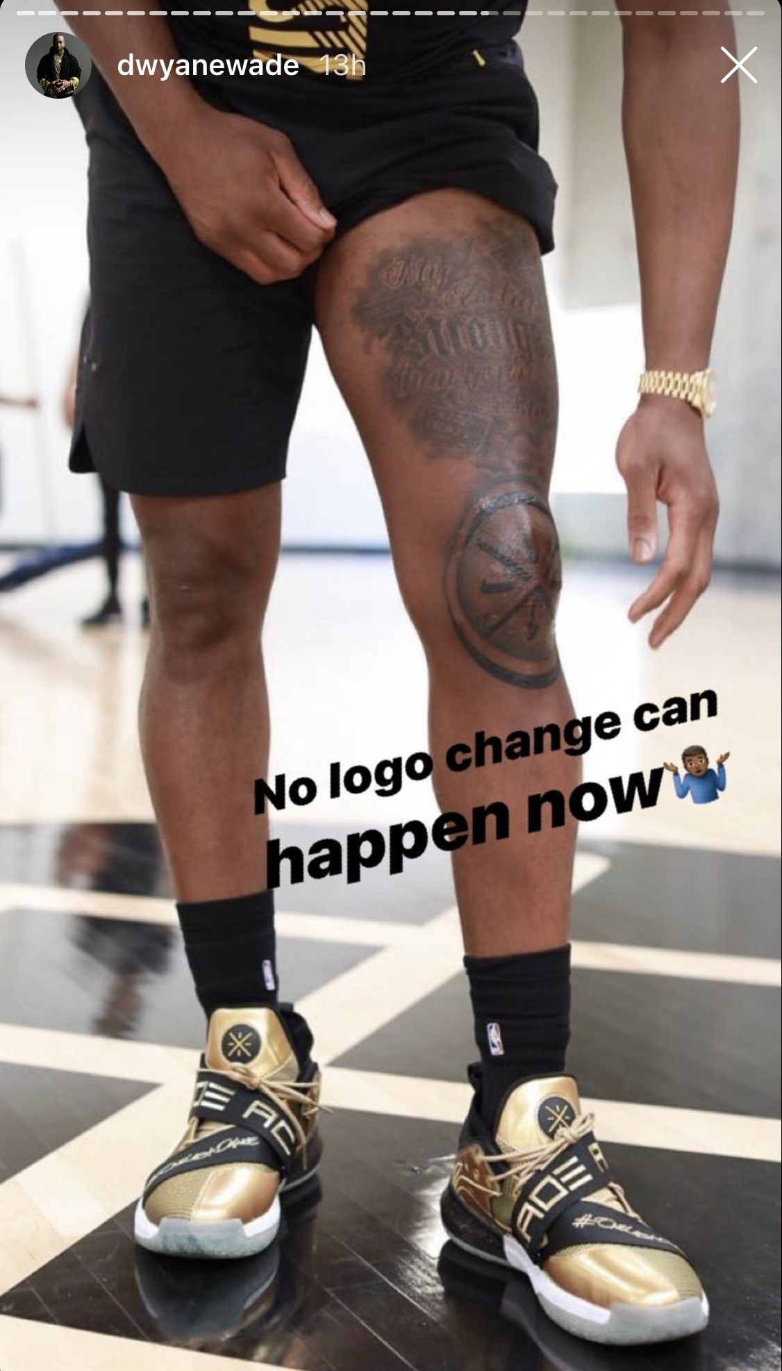 Dwyane Wade Shows Off Newest Tattoo On His Left Knee - Heat Nation 1973_x_1126_jpg