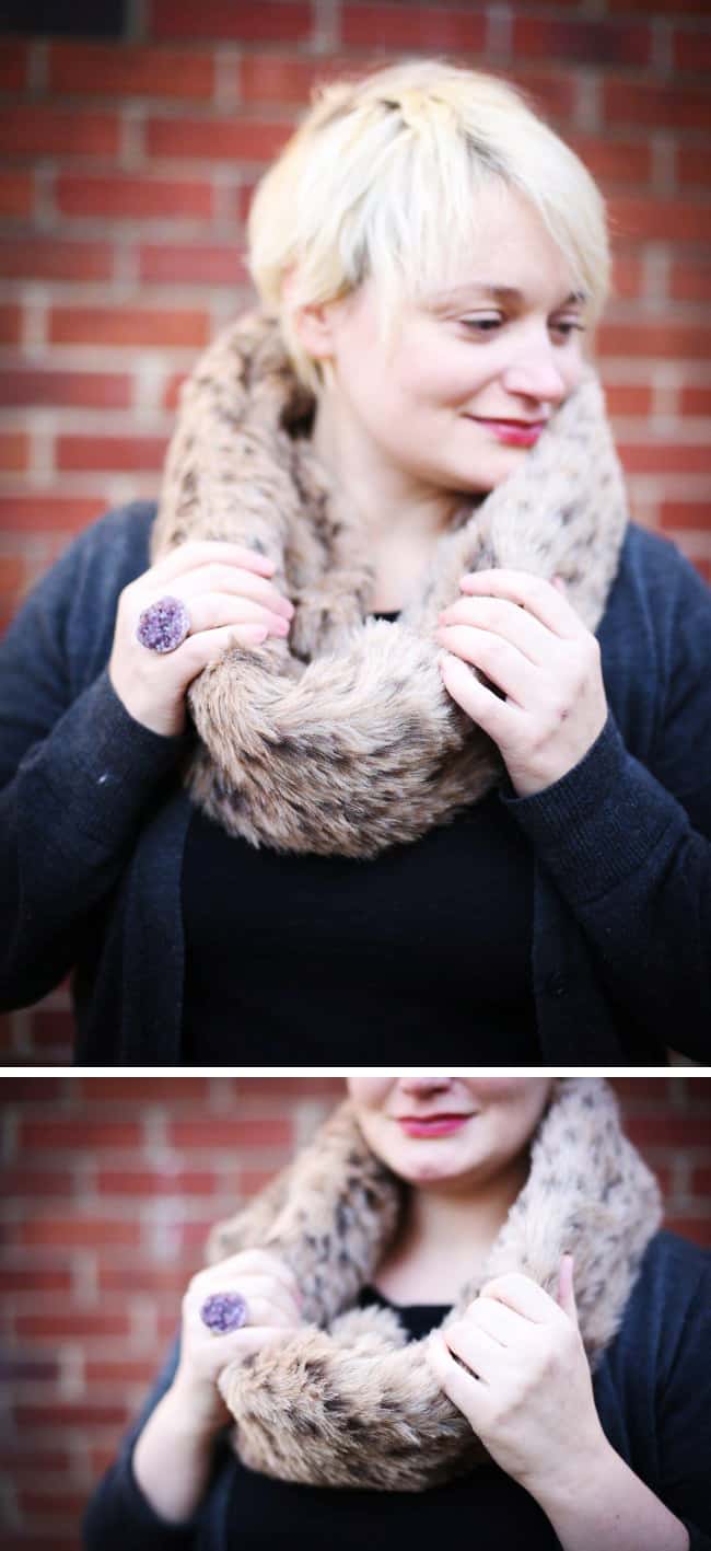 DIY Fur Scarf HelloGlow.co