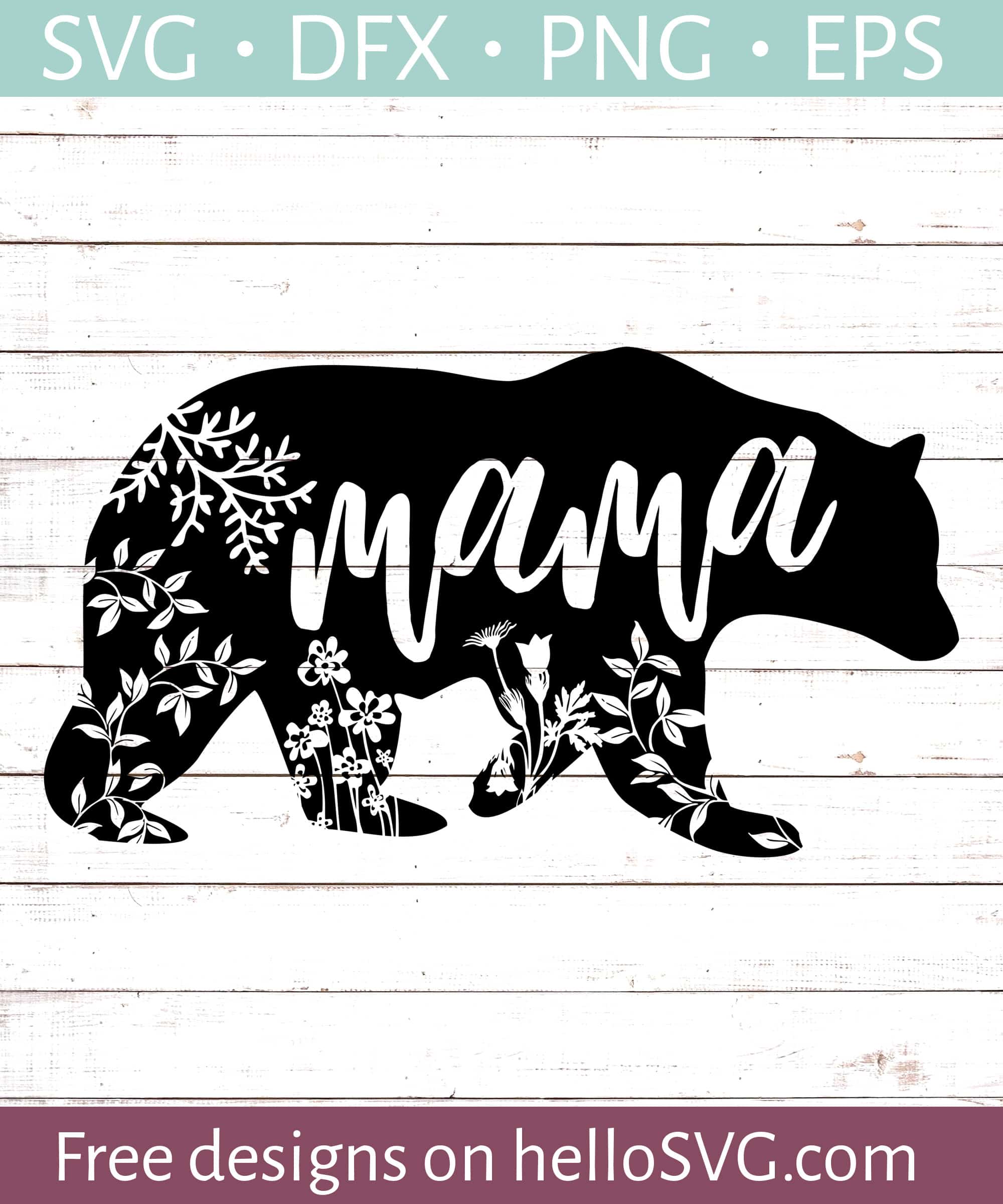 Svg files for cutting cricut and silhouette, eps 10, card, flyer. Mama Bear 1 Svg Free Svg Files Hellosvg Com