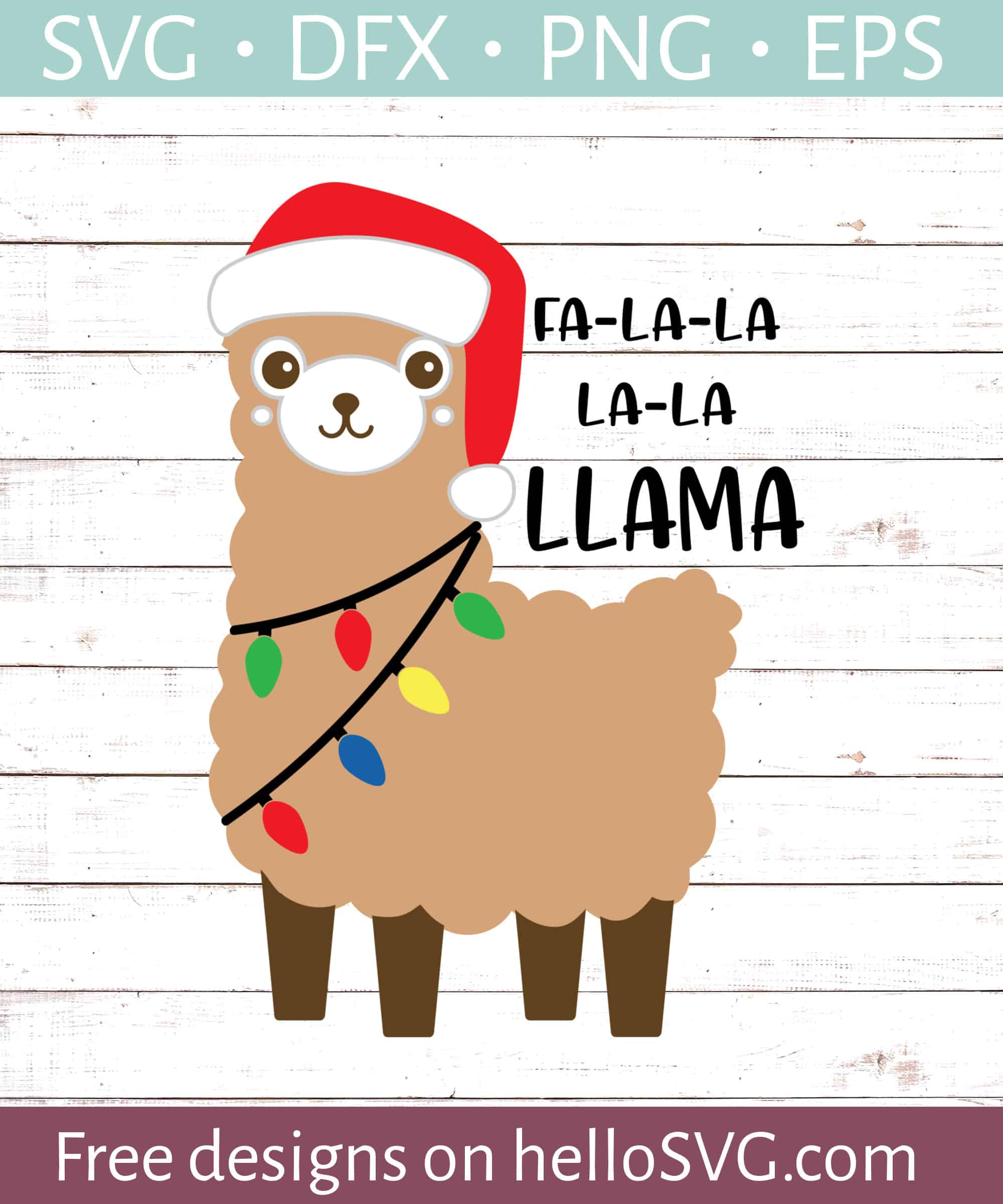 Sign up for my svg club below for this free svg file! Fa La La La La Llama Christmas Svg Free Svg Files Hellosvg Com