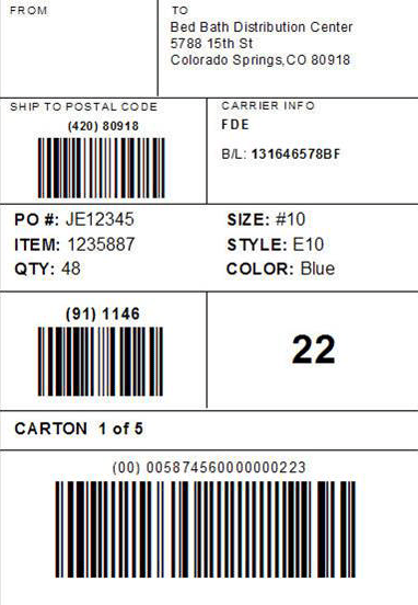 • overlapped vertical label placement. Shipping Label Format (GS1-128) | Acctivate Help