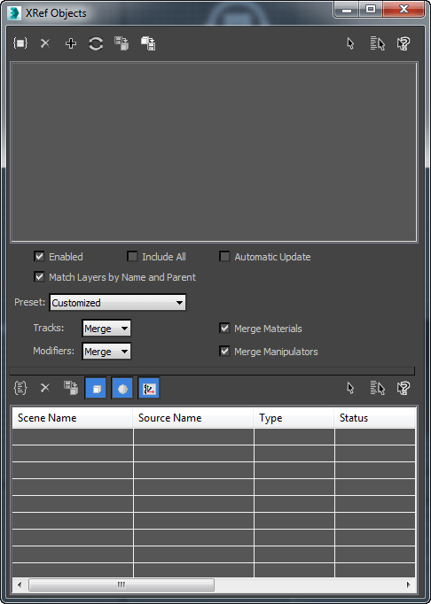 Xref Objects Dialog 3ds Max 2017 Autodesk Knowledge Network