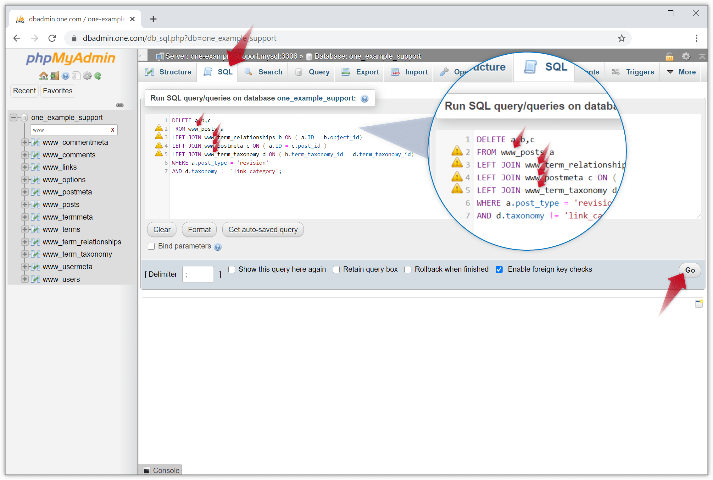 How to properly delete a wordpress post or page? How To Optimise The Wordpress Database Support One Com