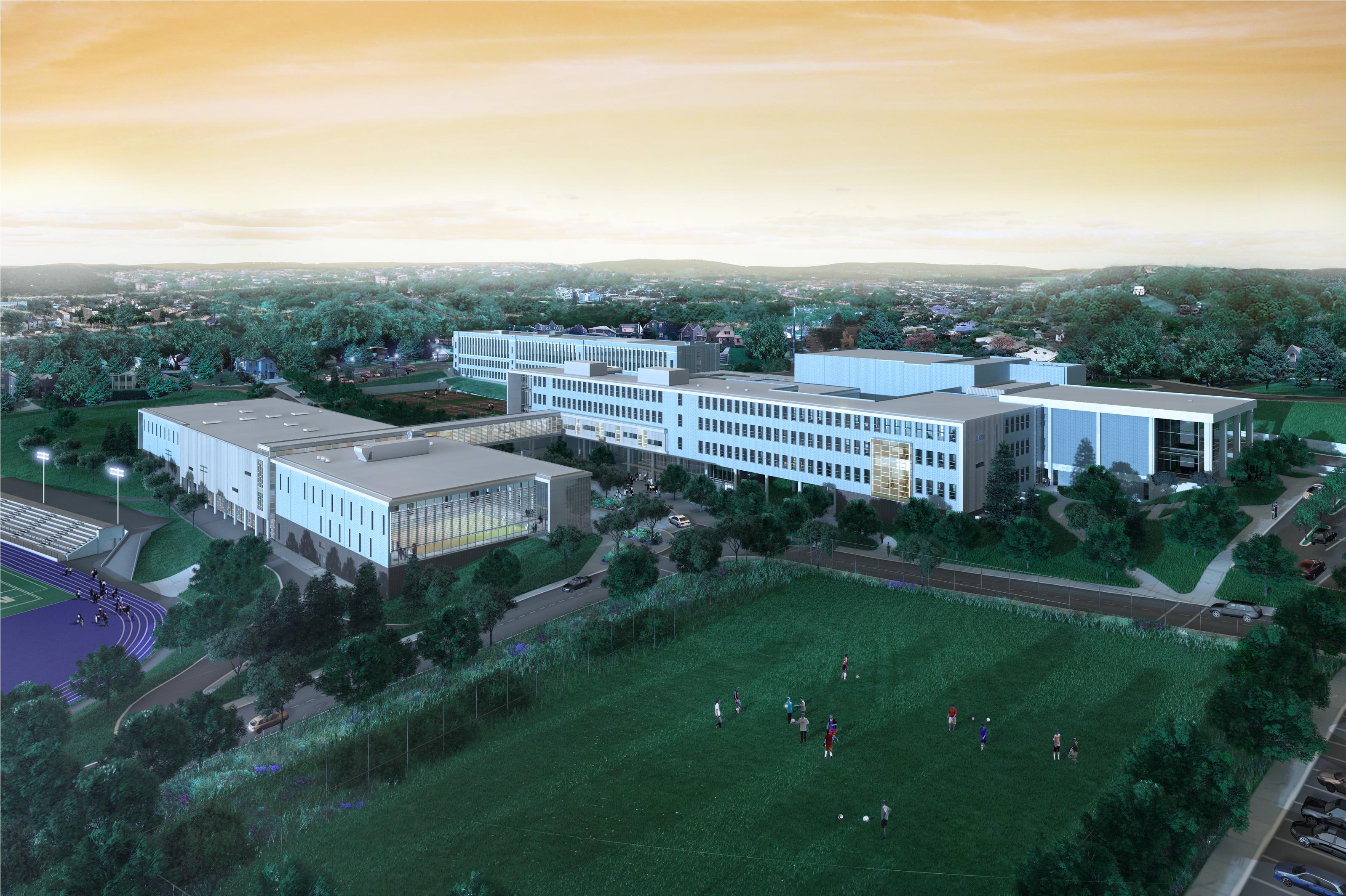 Mt. Lebanon High School hemisphere architecture