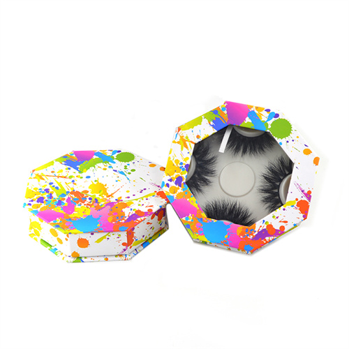 Eyelashes Mink Your Logo Quality Lashes Octagonal Eyelash Box