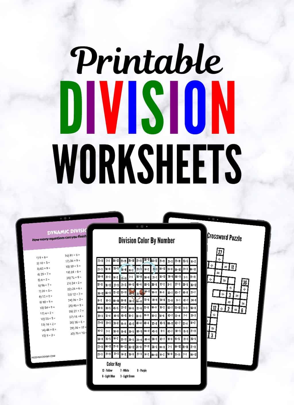 division practice worksheets hess un academy