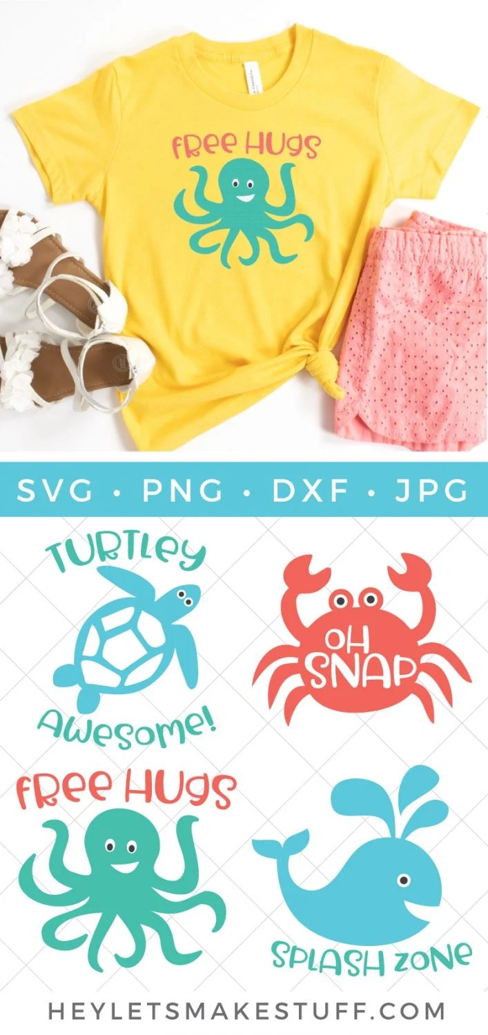 Octopus svg, octopus tentacles svg, cricut cut files, silhouette cut files, . Cute Octopus Svg 14 Free Ocean Cut Files Hey Let S Make Stuff