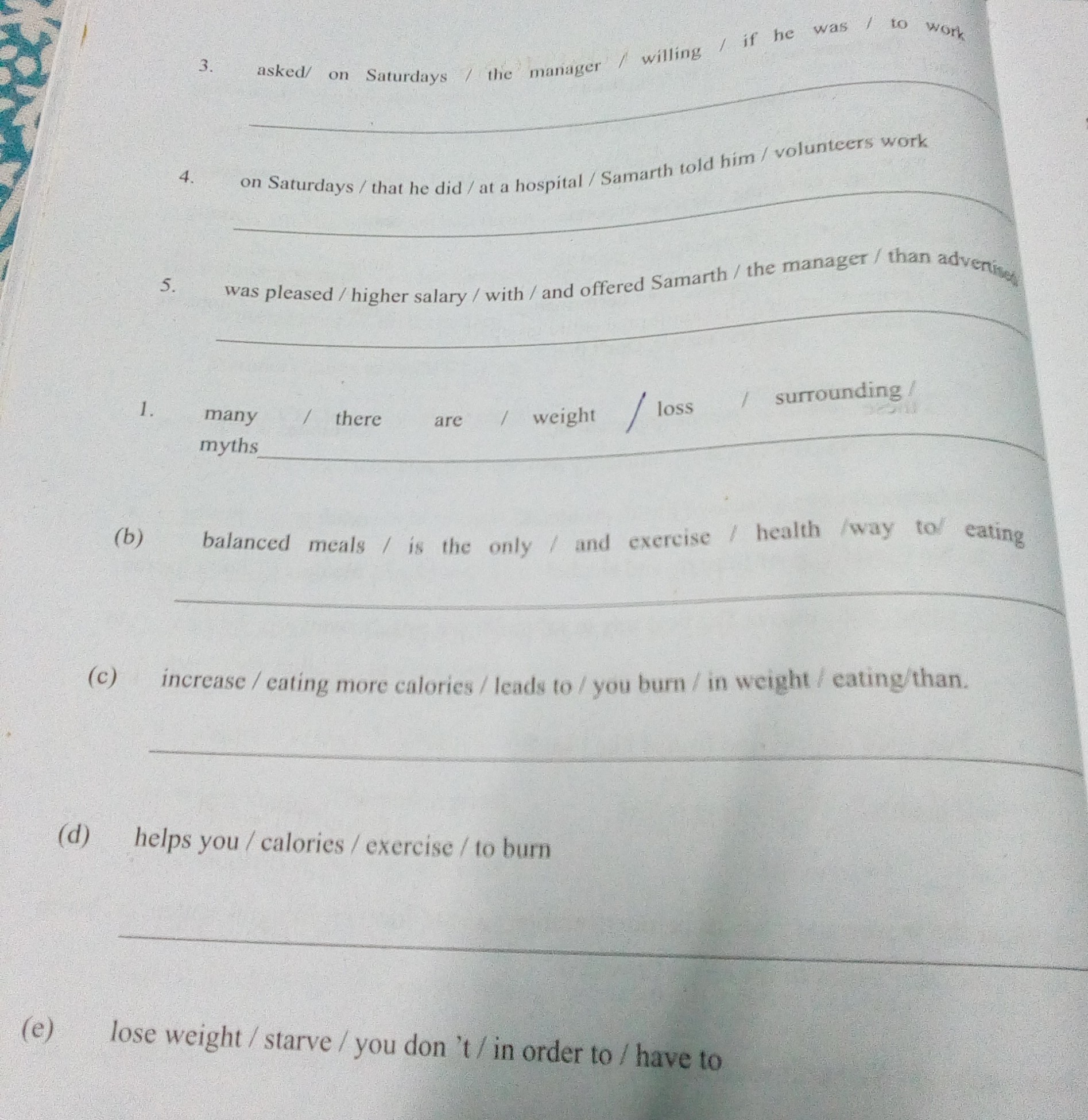 mockinbirdhillcottage sentence reordering exercises for