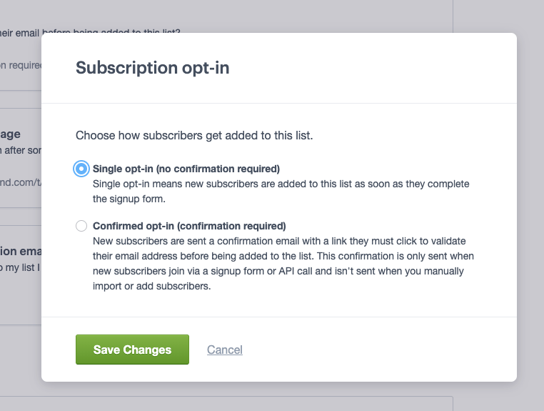 Confirmation bias is the tendency to accept evidence that confirms our beliefs and to reject evidence that contradicts them. Switch Between Single And Confirmed Opt In Campaign Monitor