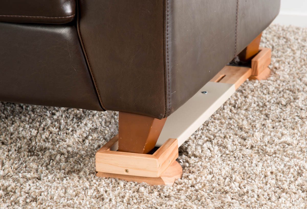 Quickly raise the height of a chair or bed. Sofa Raiser - Hiline Hardware