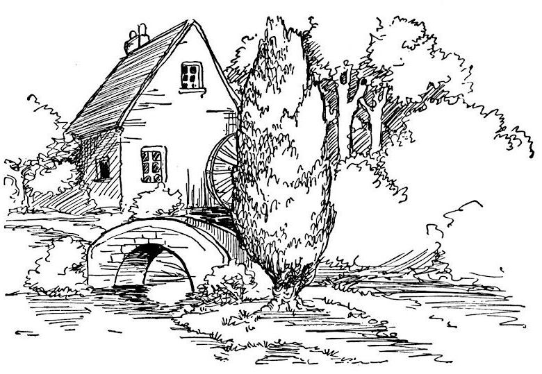 detailed landscape coloring pages for adults part 7