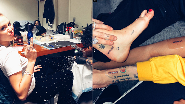 Miley Cyrus' Tattoo She Got On 'Snl' Mysteriously Says 'We Babies' – Hollywood Life 350_x_620_jpg