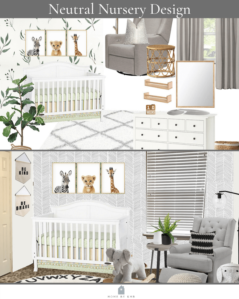 Neutral Animal Nursery Design - HOME by KMB