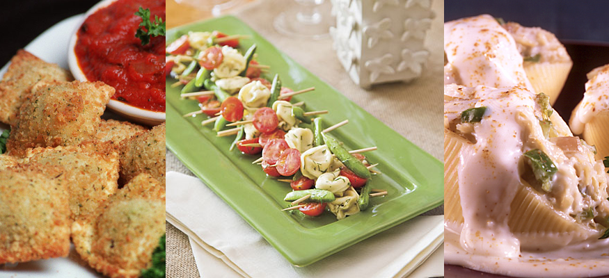 Welcome friends and family into your new home with these housewarming party food ideas. Pasta Appetizer Recipes