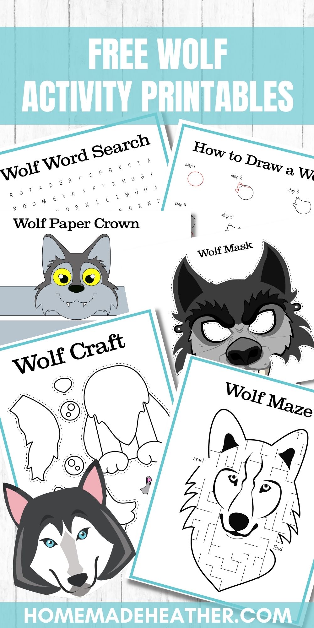 Free Wolf Printables Activity Sheet