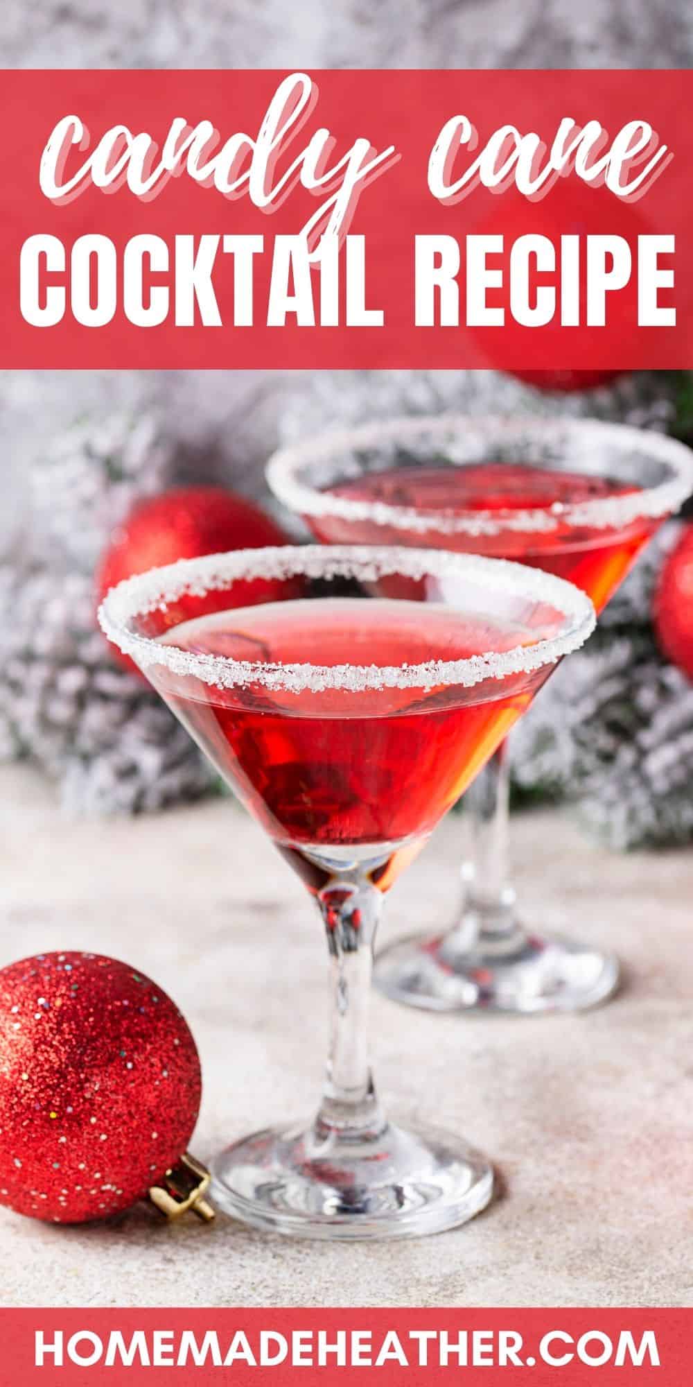 Candy Cane Cocktail Recipe » Homemade Heather
