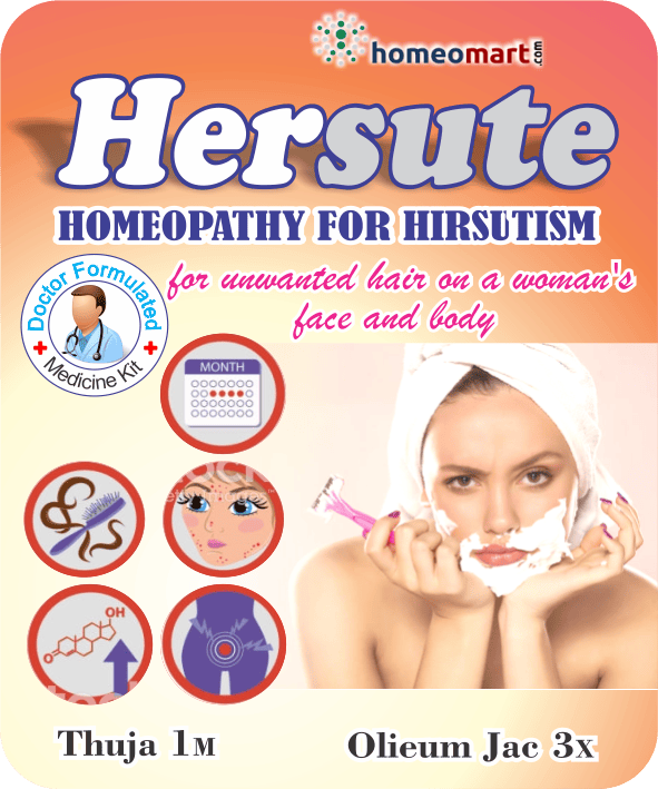 hersute for hirsutism unwanted hair removal in women Homeopathy