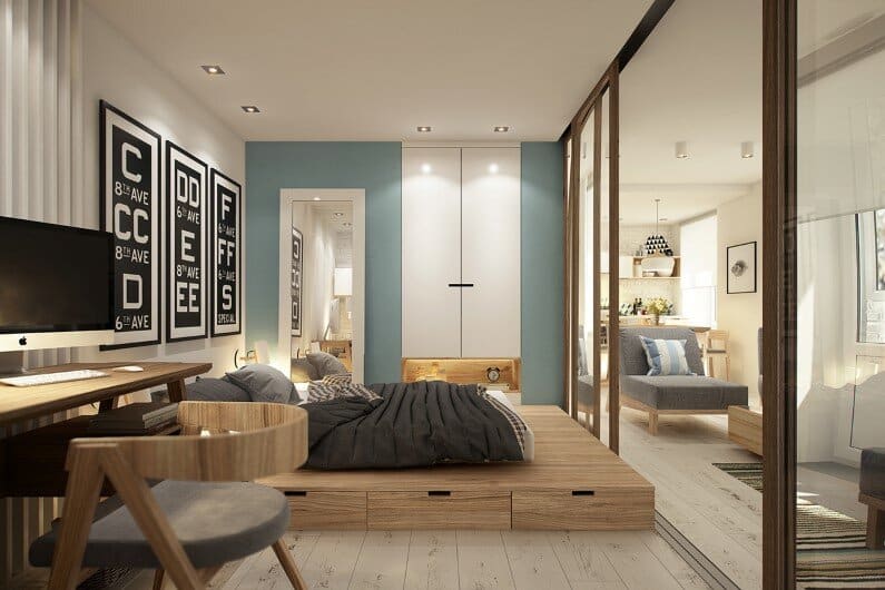 Apartment for rent in philadelphia, pa! Cozy studio - 40 square meters transformed by Curly Design