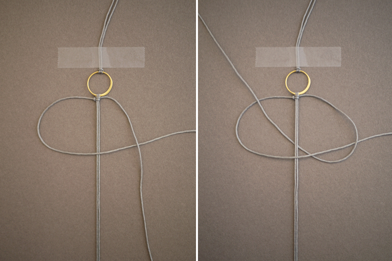 Bring the right cord over and to the left of the two anchor cords. Diy Macrame Bracelet Honestly Wtf