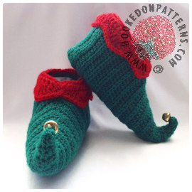 crochet elf slippers