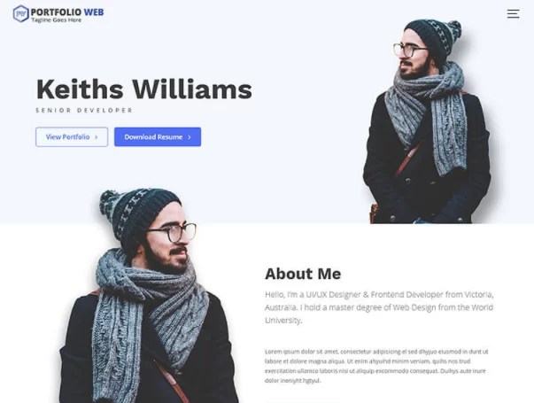 Template wordpress premium untuk menampilkan profil perusahaan (bisnis). Template Portofolio WordPress Gratis dan Berbayar - Hosteko Blog