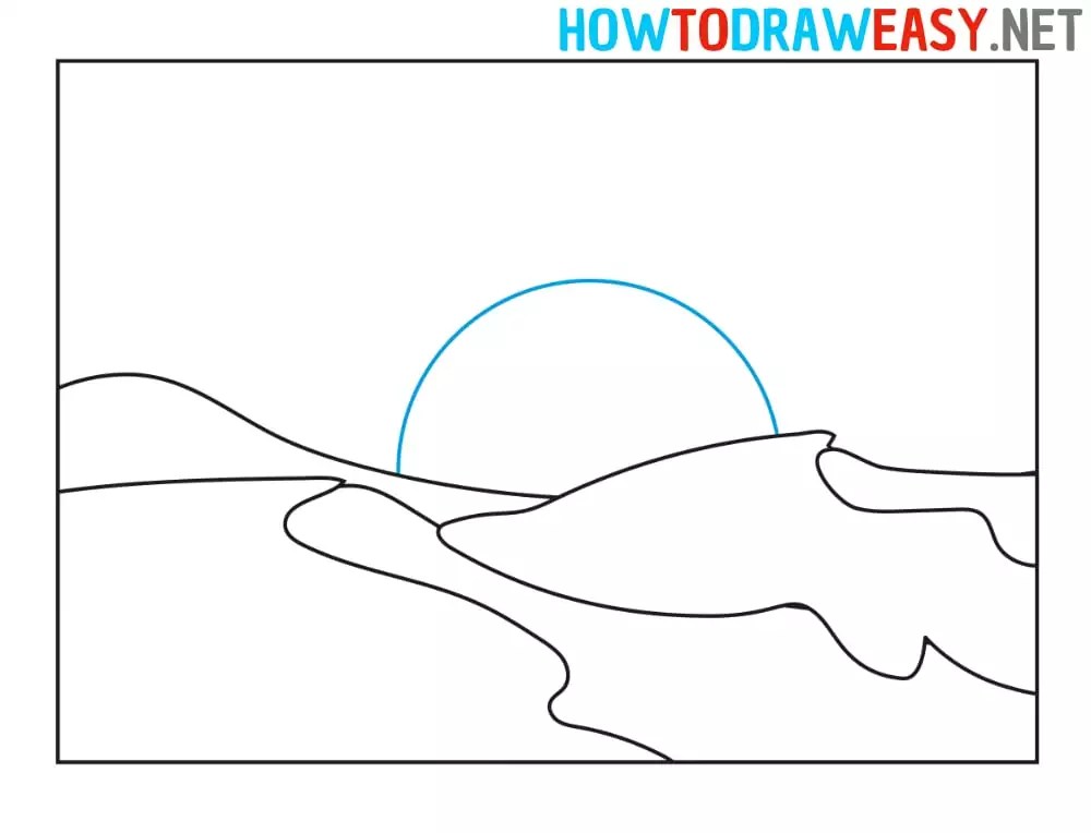 When it gets too hot to play outside, these summer printables of beaches, fish, flowers, and more will keep kids entertained. How To Draw A Desert Landscape How To Draw Easy