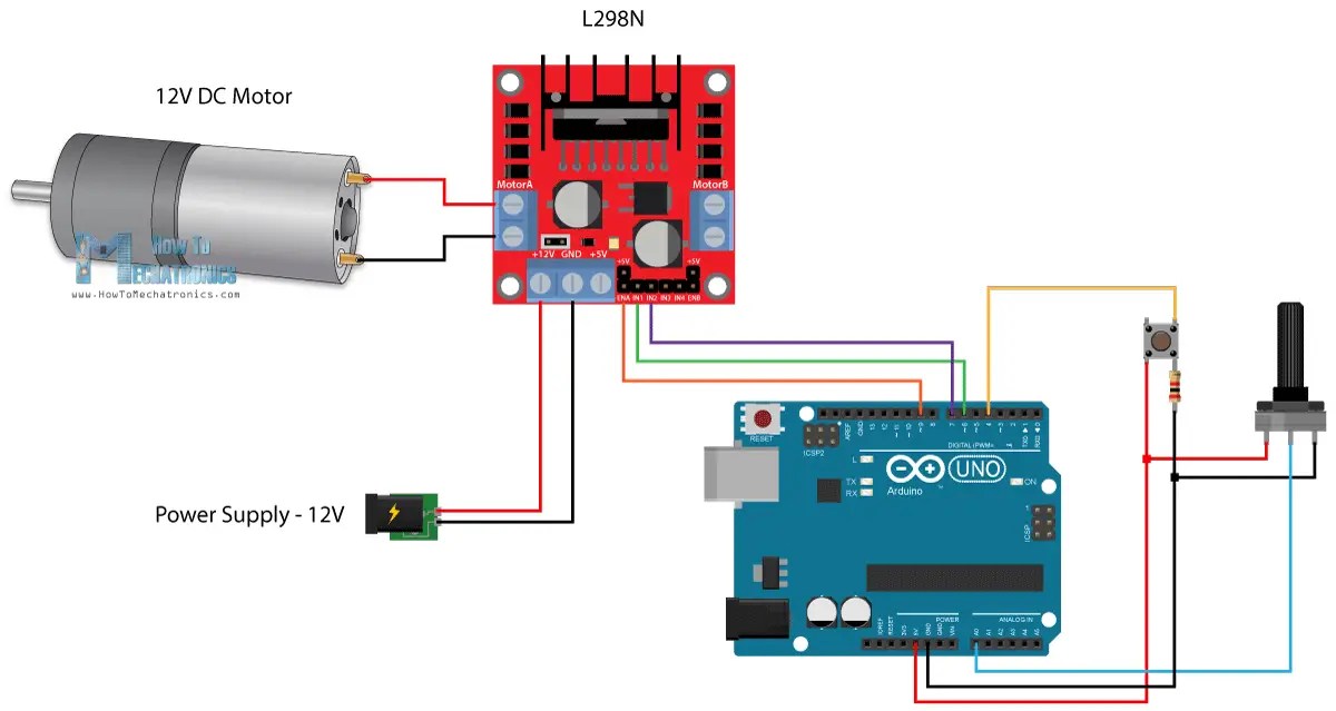 What Is Motor Control Circuit In Arduino - Wiring Diagram