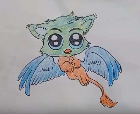 How to draw a cartoon person how to draw cartoon characters fun drawing lessons . How To Draw Chibi Gryphon Step By Step