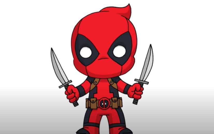 For me i usually use a bell shaped body . How To Draw Chibi Deadpool Step By Step