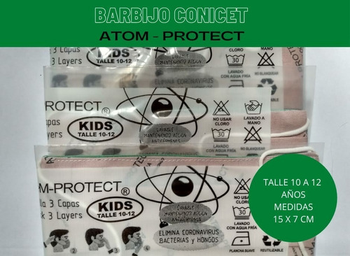 Barbijos Ninos Atom Protect Compra Y Venta
