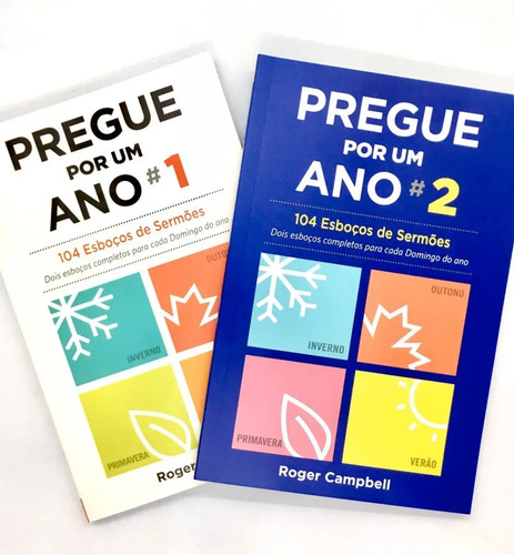 Comprar Kit 2 Livros De Esbocos E Pregacoes Pregue Por 1 Ano Apenas R 38 00 Aprender Para Vencer