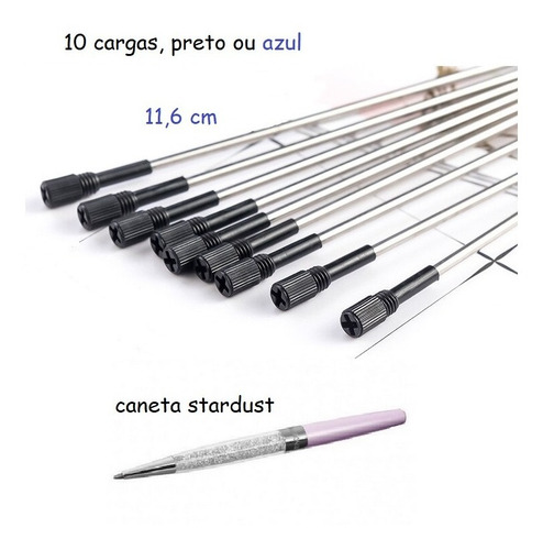 Caneta Cristal Swarovski Kit Com 10 Canetas E Frete Gratis Com Frete Gratis Mebuscar Brasil