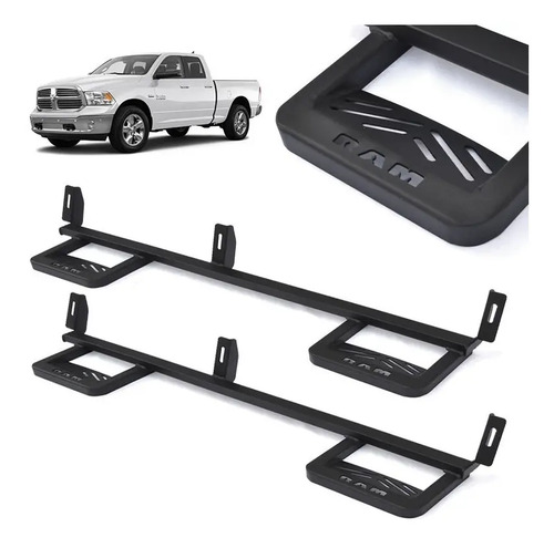 Estribo Preto Modelo Extreme Tipo Bully Dodge Ram Dupla 2012 Parcelamento Sem Juros