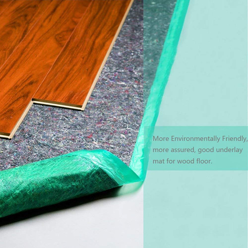 I know, its vapor barrier with it. Setmas Felt Floor Underlayment 4mm Thick 3 6ft 14ft Sound Mercado Libre