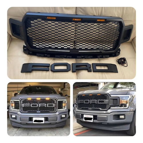 Parrilla Ford F150 Lobo Raptor 2018 2019 2020 Leds Calidad Meses Sin Intereses