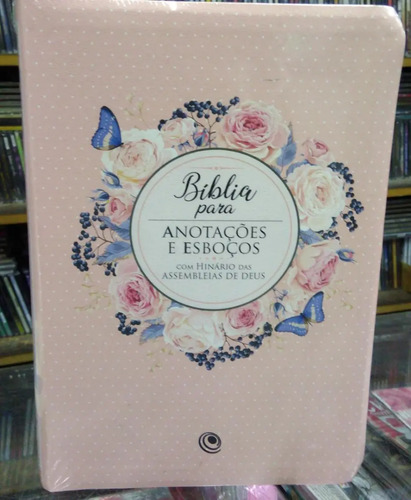 Biblia De Anotacoes E Esbocos Com Hinario Capa Rosa Floral Mercado Livre