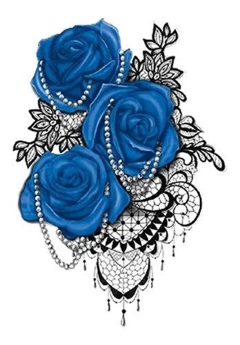 Tatuaje Temporal Realista Rosas Y Perlas # Life In A Tattoo | Life_In_A_Tattoo 500_x_348_webp