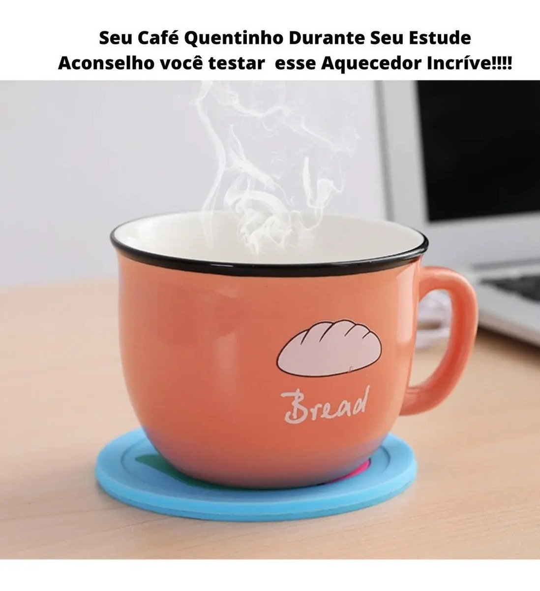 Aquecedor Usb Caneca Café Copo Leite Quente Portátil