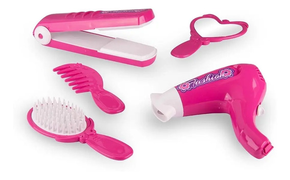 kit chapinha com pentes de brinquedo infantil. Kit Brinquedo Fashion Cabelo Menina Infantil Cabeleireiro Mercado Livre