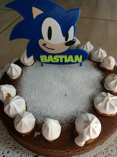 Pastel sonic boom ⚡ • vainilla relleno fresas con crema •decoraciones oblea comestible impresas gracias por su confianza madelizz . Tortas Sonic Boom Mercadolibre