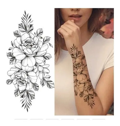 Tatuagem Fake Feminina - Linda Flor - Removível | Parcelamento Sem Juros 500_x_475_jpg