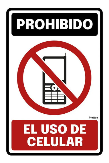 Letrero Prohibido Celular Al Manejar Mercadolibre