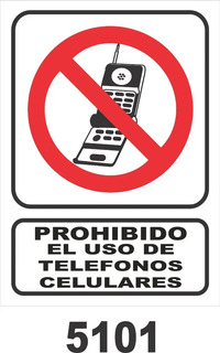 Cartel Prohibido El Uso De Celular Mercadolibre