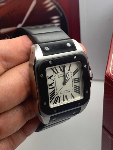 Cartier Santos 100 Caucho Negro Cheap Clothes Sale Wholesale Women S Men S Clothing Stores Off 75 Free Shipping Fast Shippment