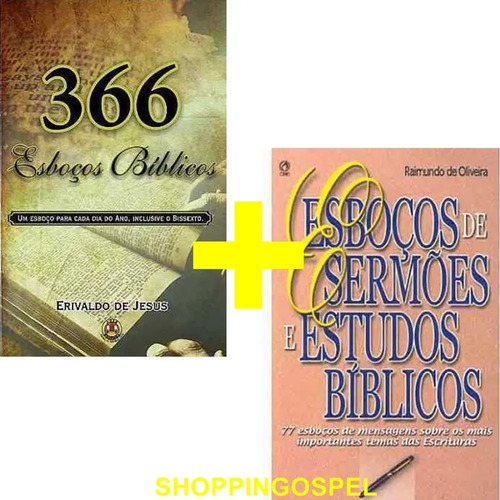 366 Esbocos Biblicos Esbocos De Sermoes E Estudos Biblicos Mercado Livre