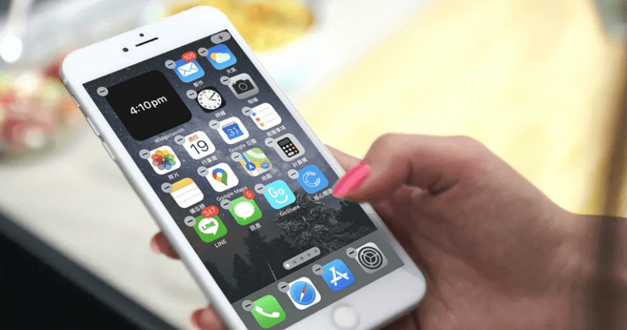 iPhone 把時鐘放桌面