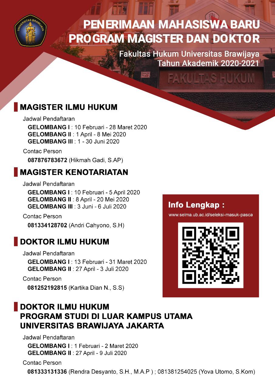 Memasuki perguruan tinggi tentu ada persyaratan biaya kuliah. Penerimaan Mahasiswa Baru Program Magister Dan Doktor 2020 2021