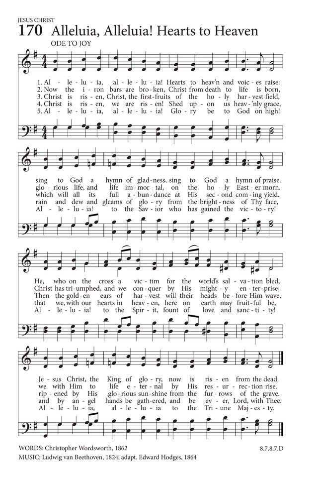 Some free lyrics sites are online hubs for communities that love to share anything related to music, including sheet music, tablature, concert schedules and. Hymns to the Living God 170. Alleluia, alleluia! | Hymnary.org