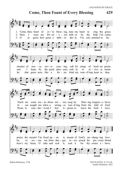 However, most of them cost money, . Trinity Psalter Hymnal 429 Come Thou Fount Of Ev Ry Blessing Hymnary Org